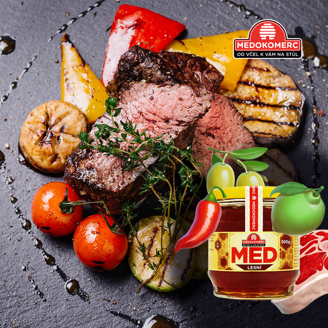 Rump steak with honey crust