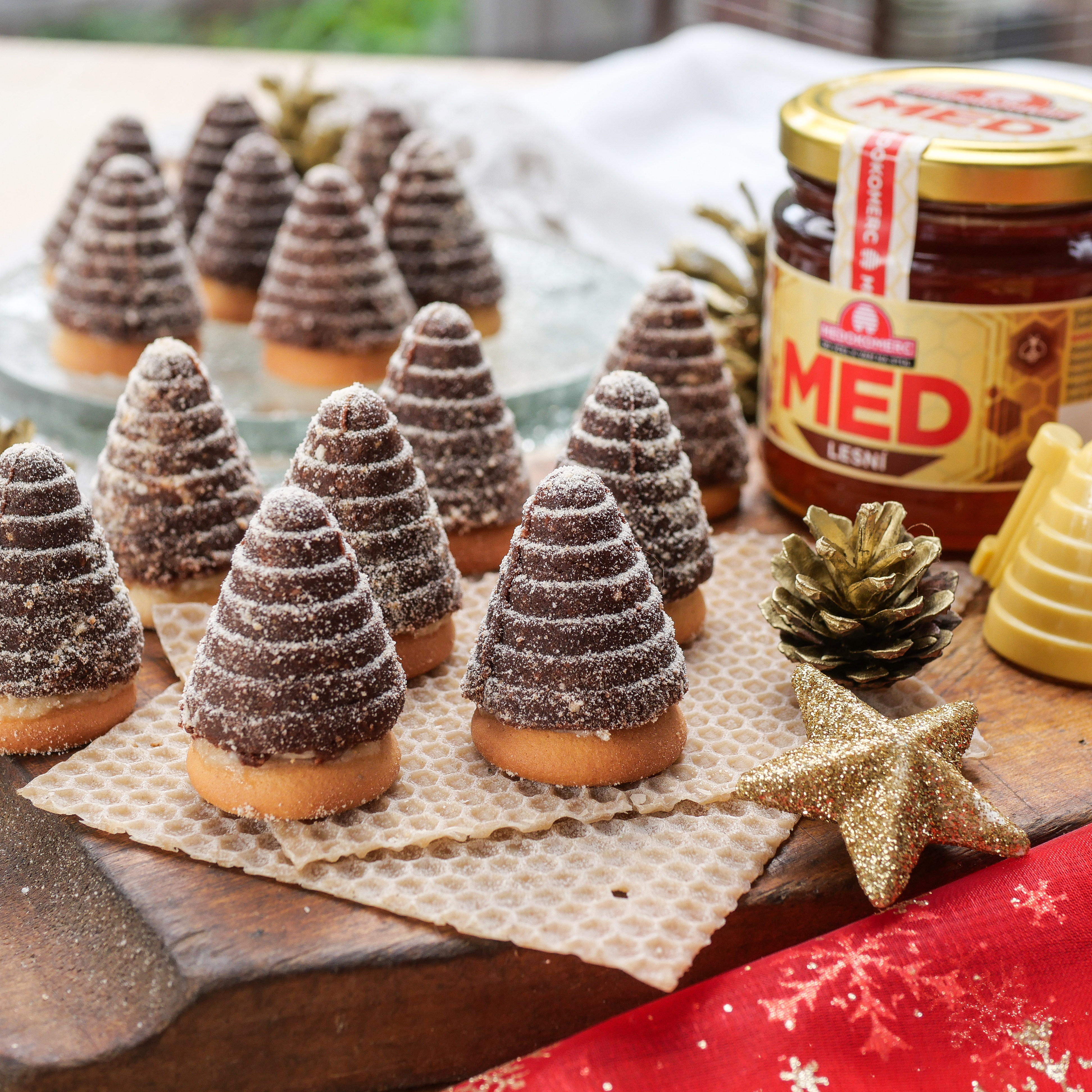 Christmas honey beehives